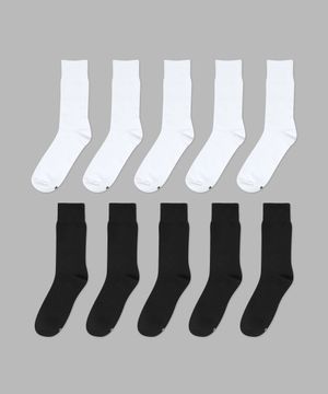 [10PACK] 1507 베이직 트라우져 립삭스 _ 스노우 화이트/블랙