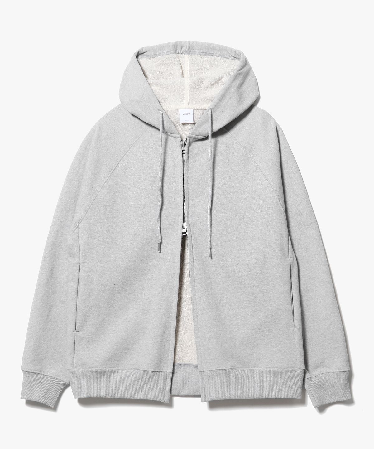제로(XERO) Classic Raglan Hoodie Zip Up [Grey]