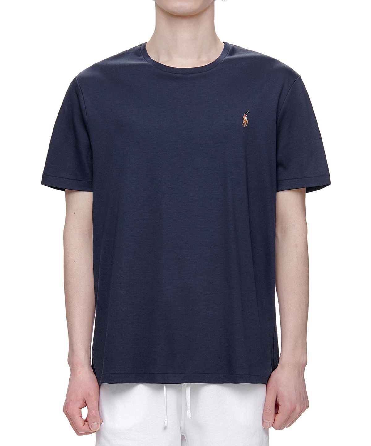 폴로 랄프 로렌(POLO RALPH LAUREN) 커스텀 슬림 소프트 코튼 티-네이비
