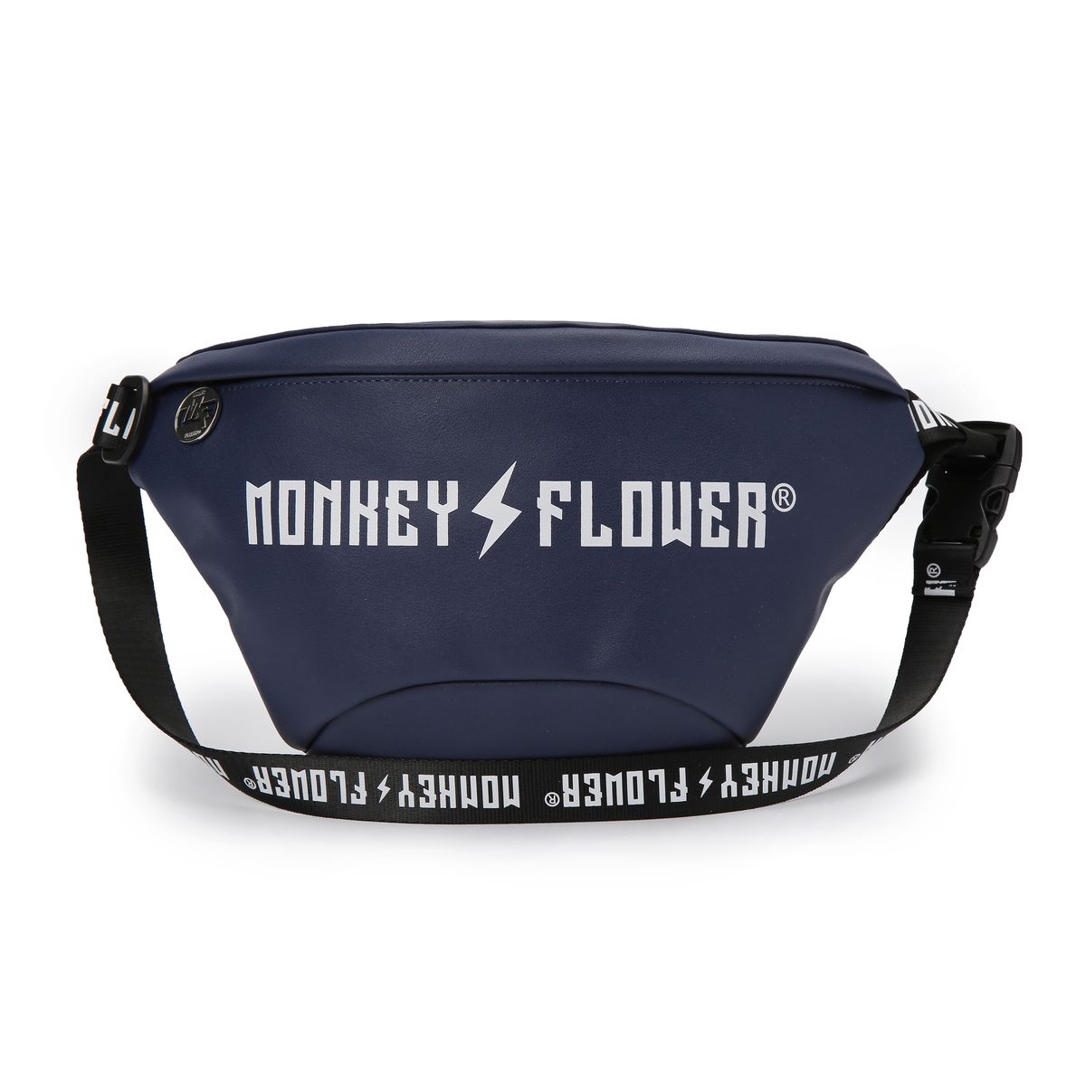몽키플라워(Monkey Flower) 공용 로고 웨이스트백 MF9ABG05U NAVY