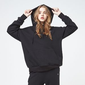 아이콘로고 후드티셔츠 블랙