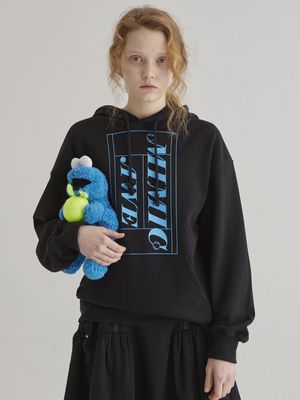 로고 프린트 후디/블랙