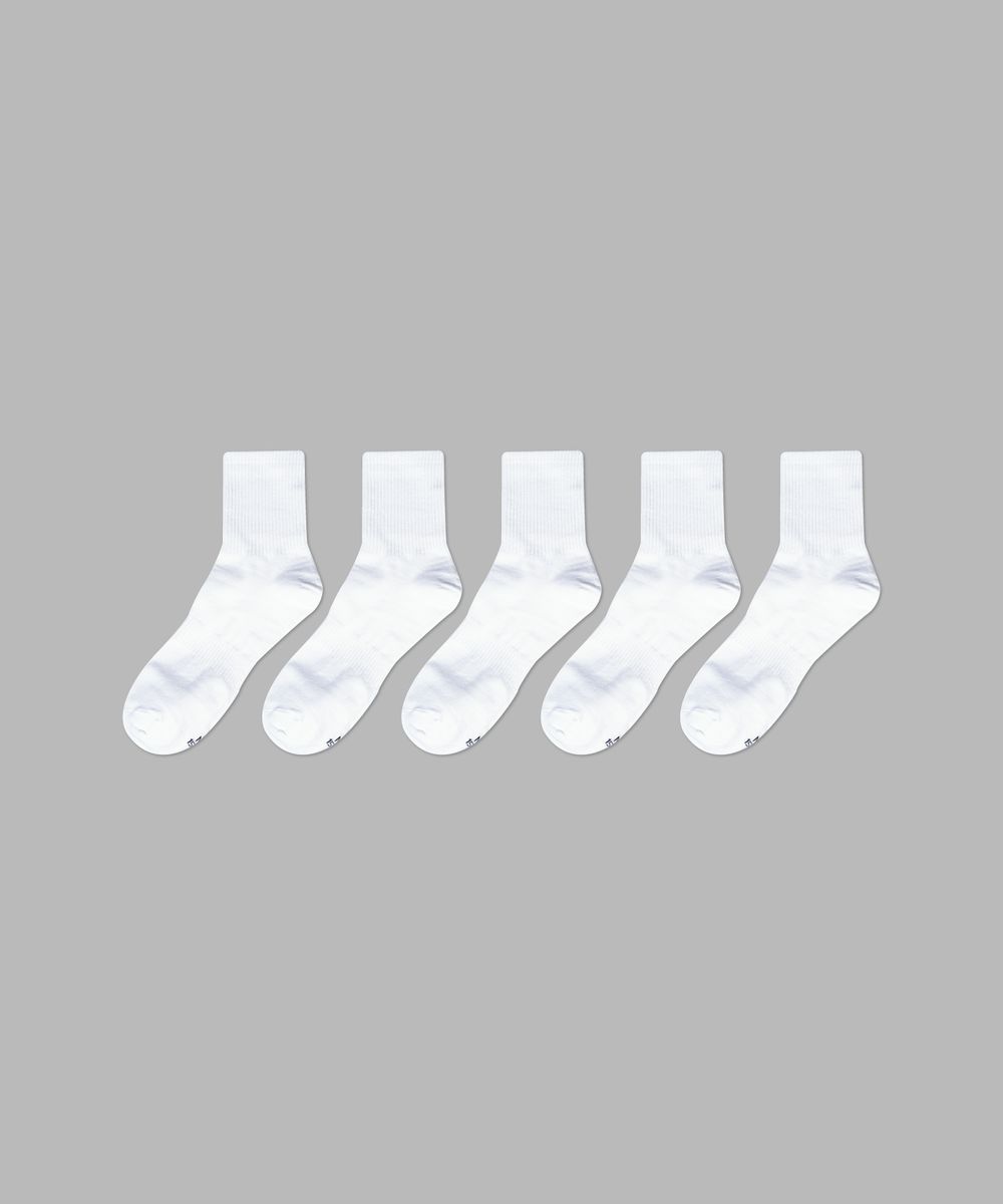 [5PACK] 1507 모노 트라우져 하프 삭스 _ 스노우 화이트