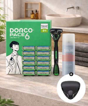 페이스6 면도기 풀세트 2호(핸들+면도날 총13입+쉐이빙폼)+증정(헤드케이스)