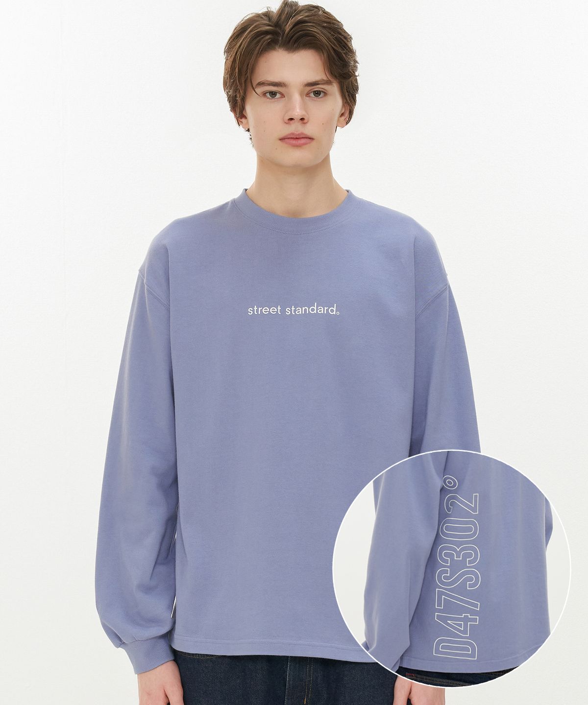스트리트 스탠다드(STREET STANDARD) S-LOGO LONG SLV TEE