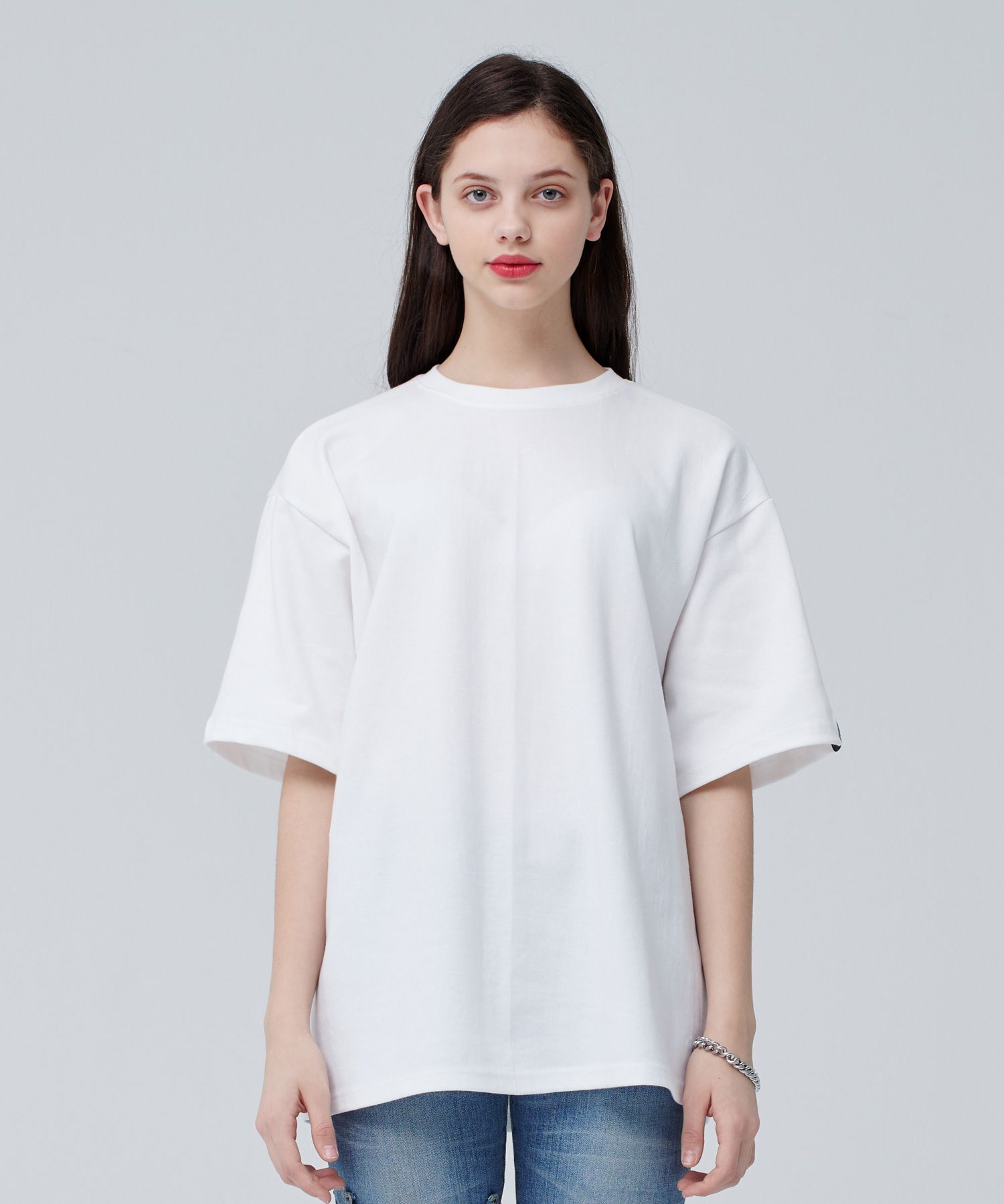 【MODERNIF】Blanc Overfit Short Sleeve T-shirt MUSINSA | BOUNDARY Soft Cotton Overfit Bound Studio Short
