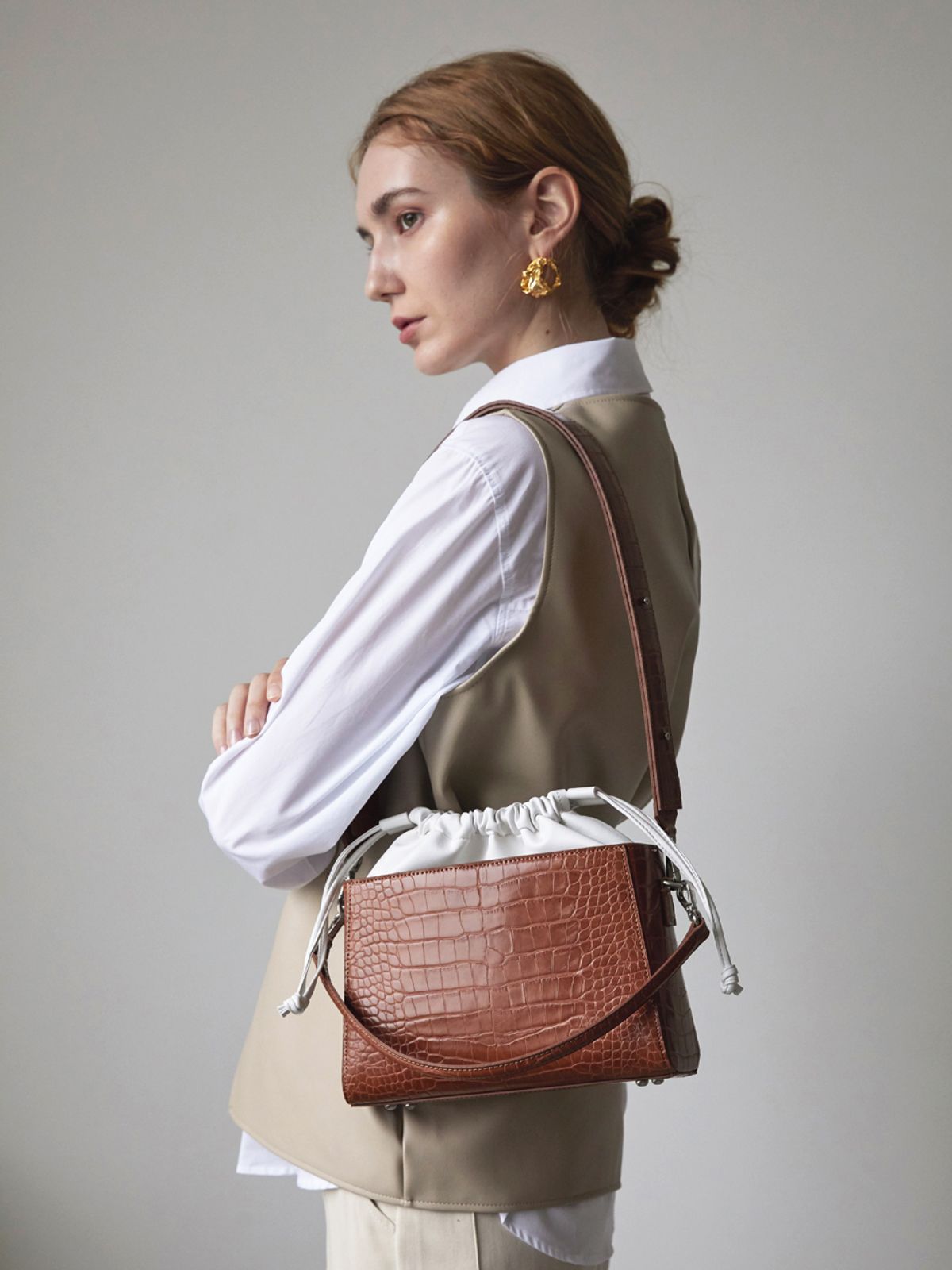 세미코드(SEMICODE) Tiam bag - camel