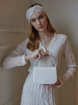 Lode bag - white croc