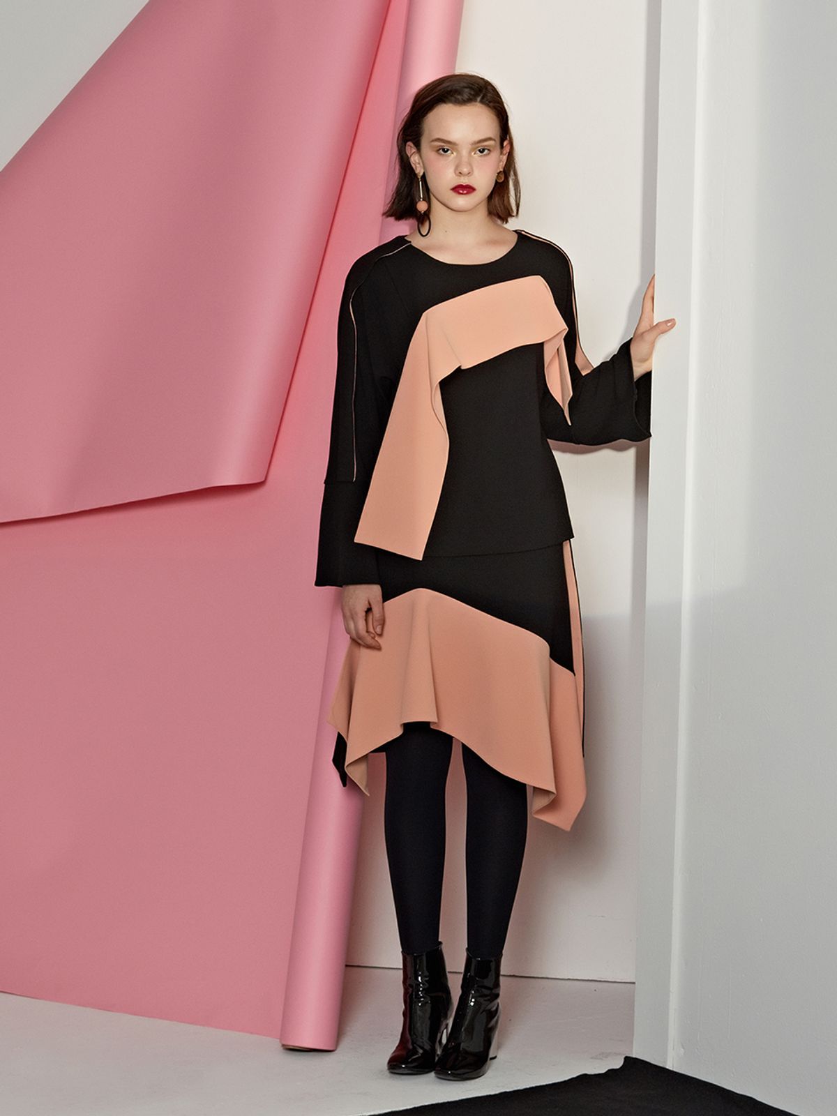 르이엘(LE YIEL) Color Panel Skirt