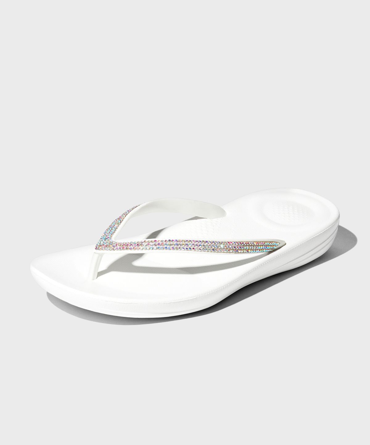핏플랍(FITFLOP) 아이쿠션 스파클 쪼리 Urban White