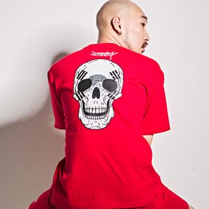 스컬 반팔T-shirts(레드)