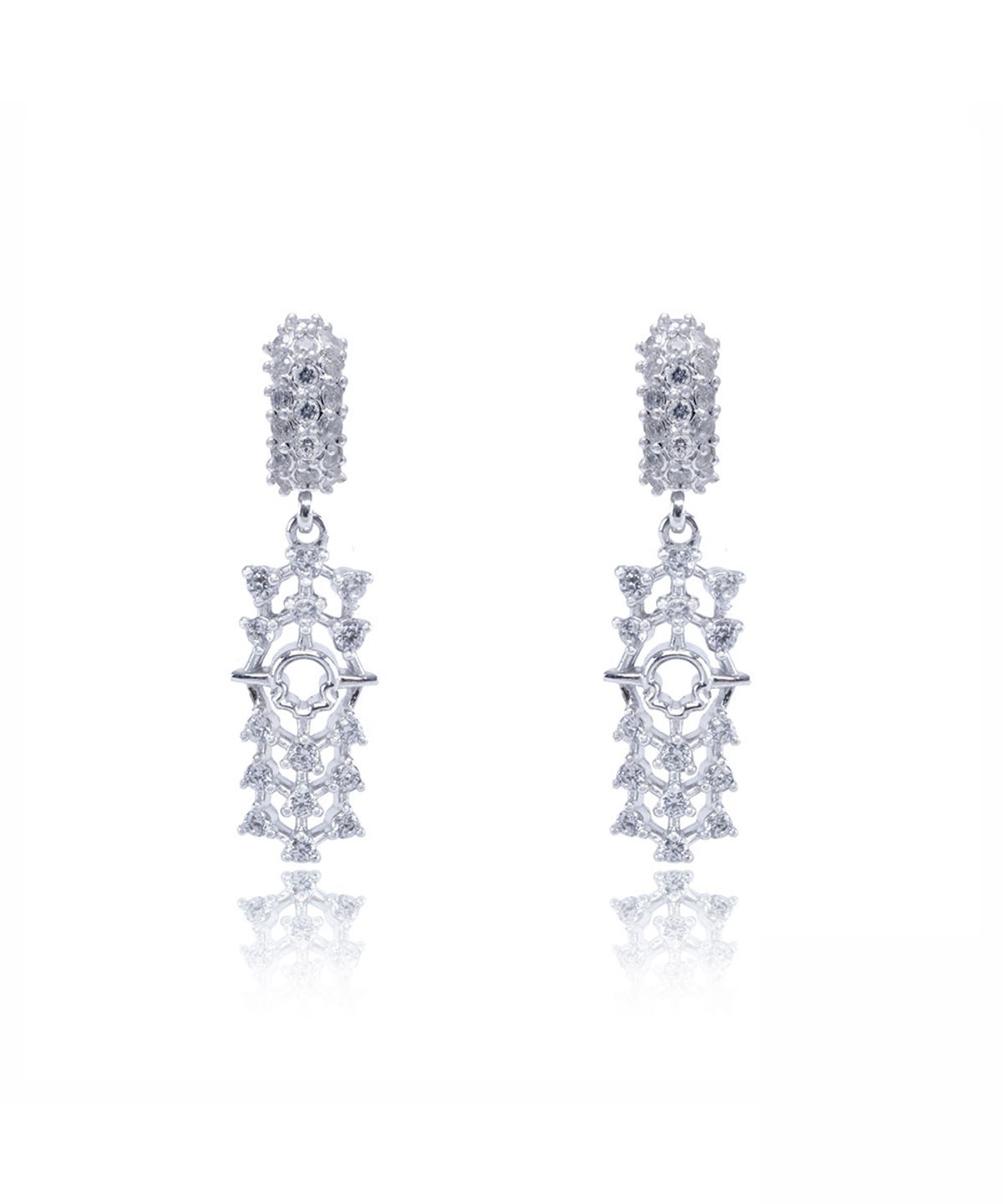 지레이드(G_RADE) Rectangular Compass Earrings