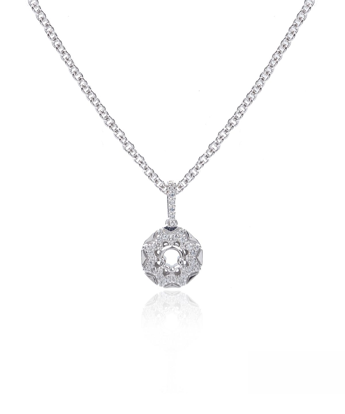 지레이드(G_RADE) Eight Triangles Compass Necklace