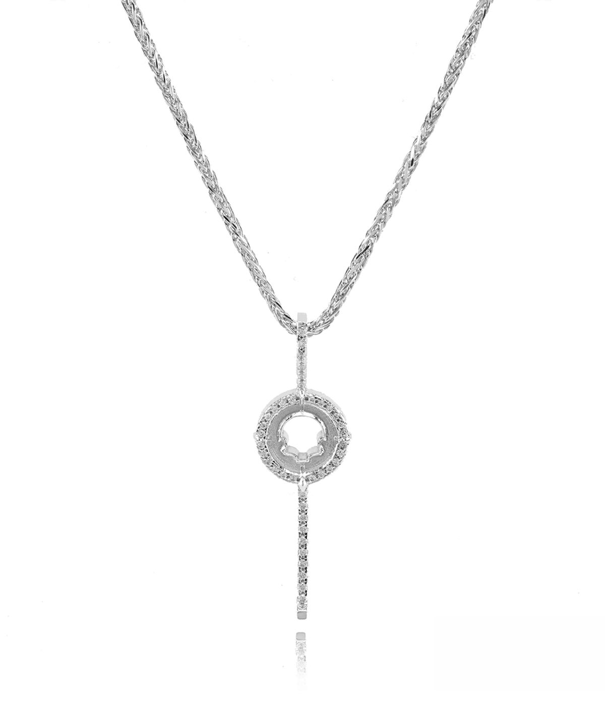 지레이드(G_RADE) Key Compass Gem Necklace