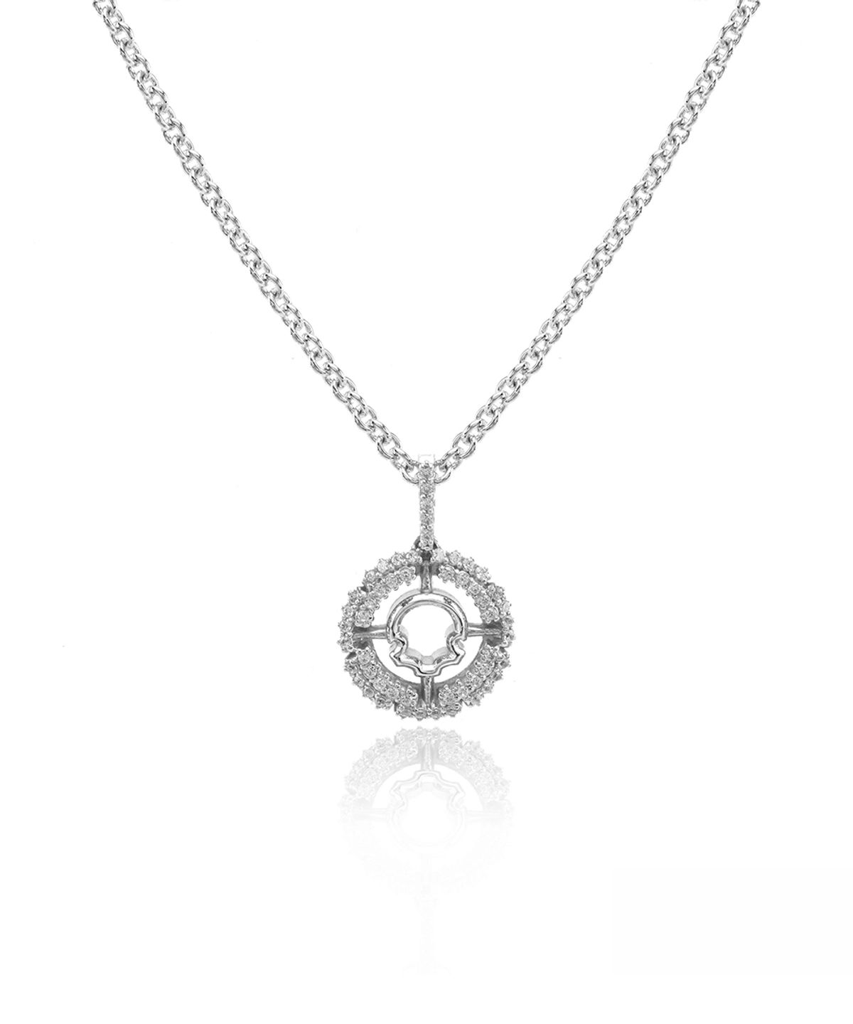 지레이드(G_RADE) 2lines Shiny Circle Necklace (S Size)
