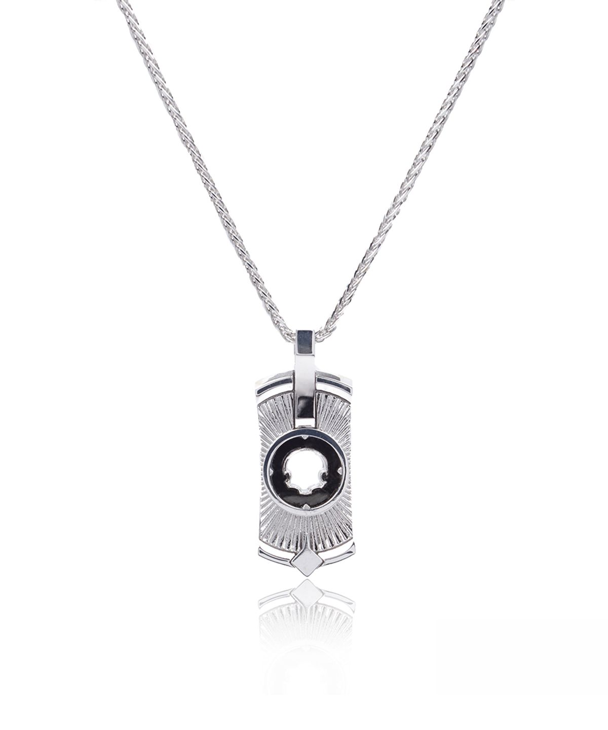 지레이드(G_RADE) Rectangular Pattern Necklace