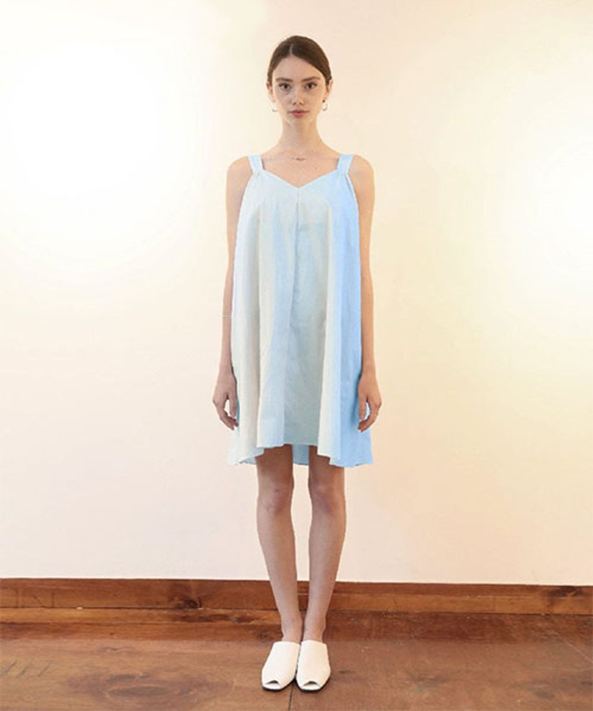 휴먼갤러리(HUMANGALLERY) Pure Cotton Sundress(Light Blue)
