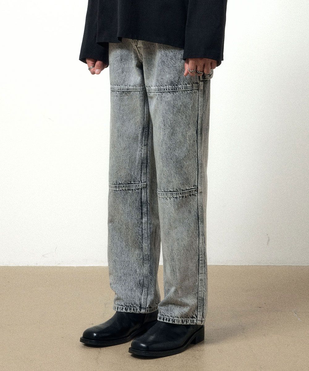 【MAISON MINED】24FW★ WHITE SPREAD CARPENTER DENIM MUSINSA | MAISON MINED WHITE SPREAD CARPENTER DENIM