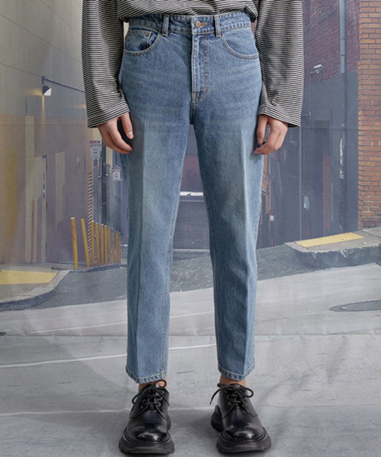 #FC07 Favor cerulean blue [regular crop jeans]