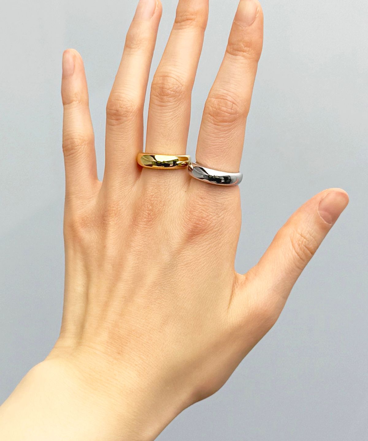 티오유(TOU) [2SET] CL135 Shining Bulging Ring Set