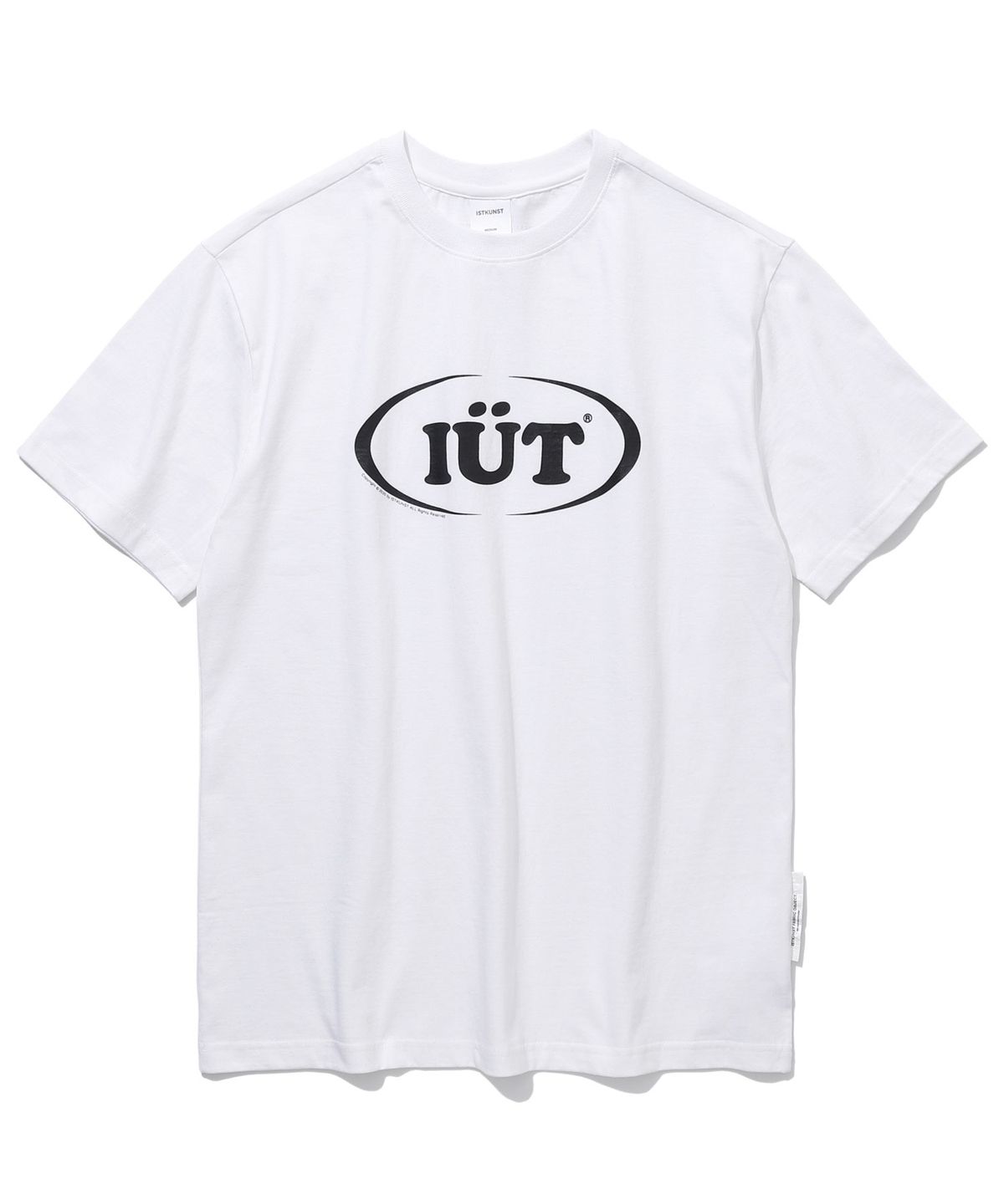 이스트쿤스트(ISTKUNST) OVAL LOGO TEE_WHITE(IK2AMMT511A)