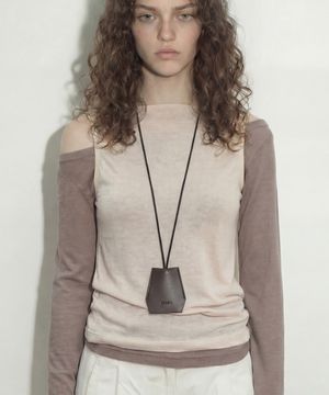 데일리 목걸이 키링 NECKLACE KEY RING / D BROWN