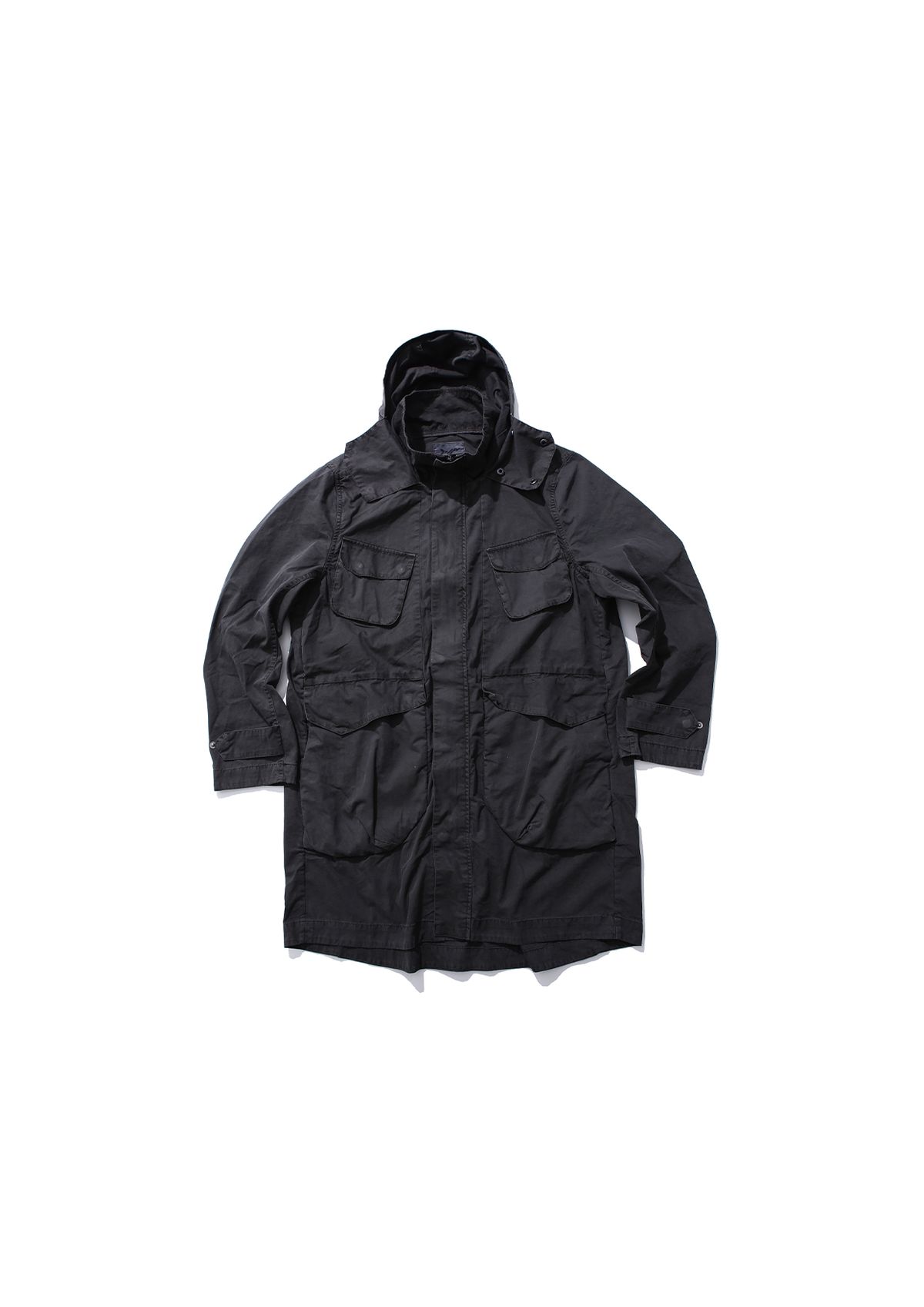 아이사피(I4P) washing long coat charcoal