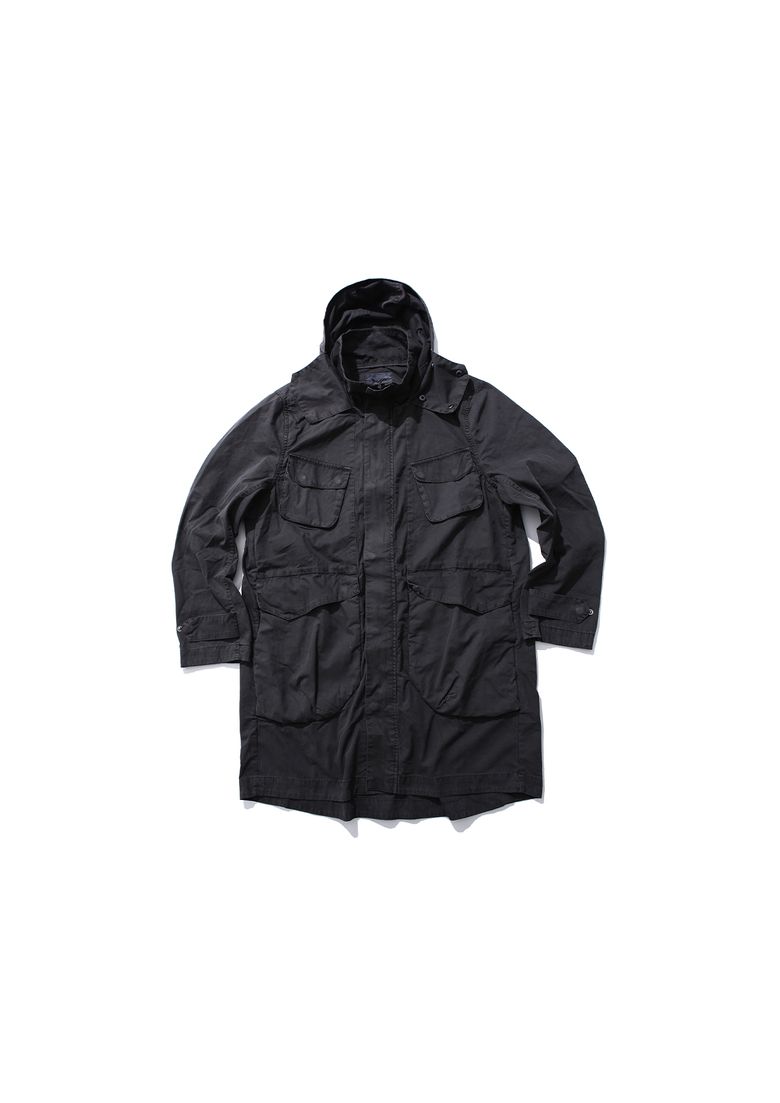 washing long coat charcoal