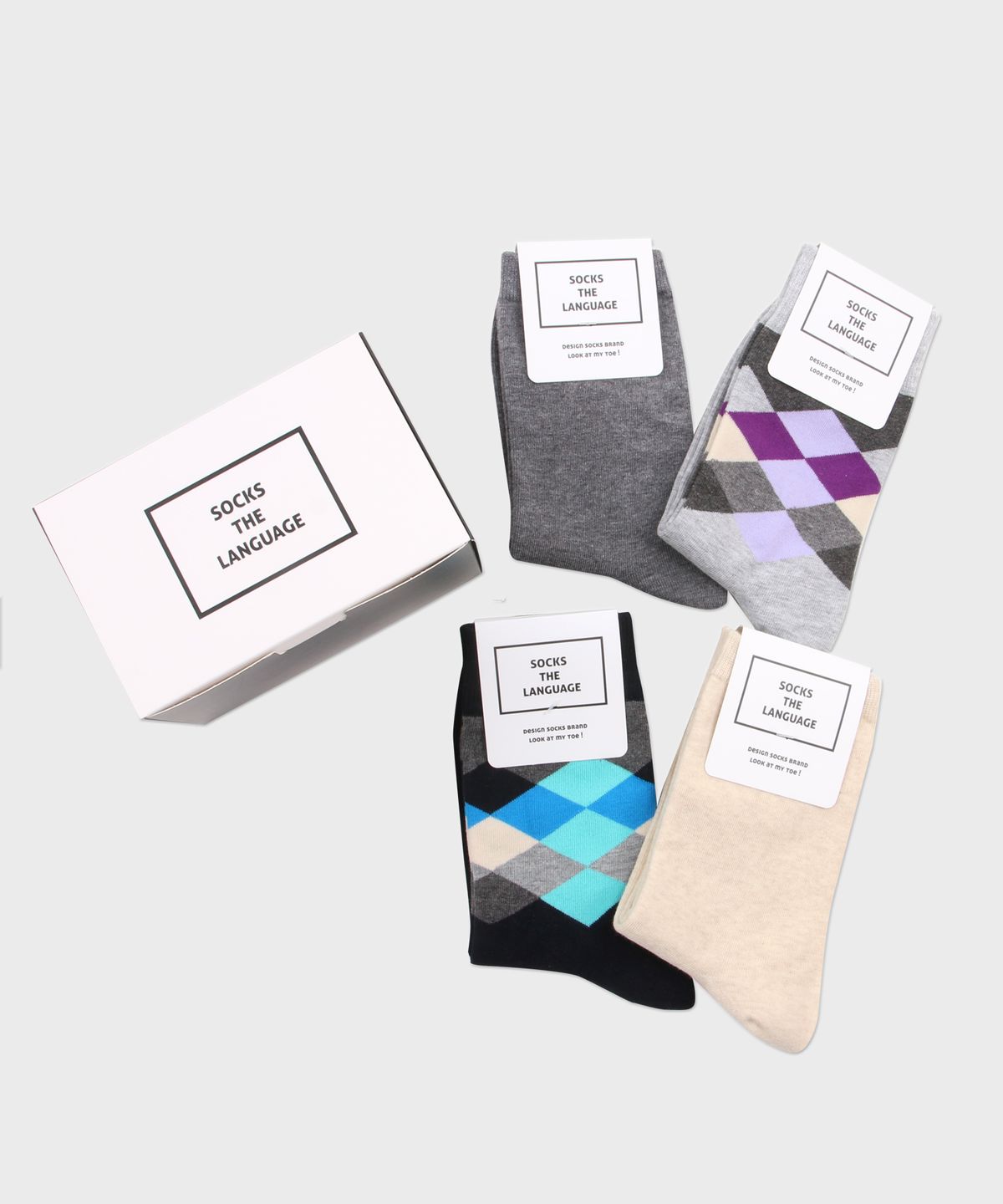 삭스더랭귀지(SOCKS THE LANGUAGE) 나는 할수있다 (양말4SET)