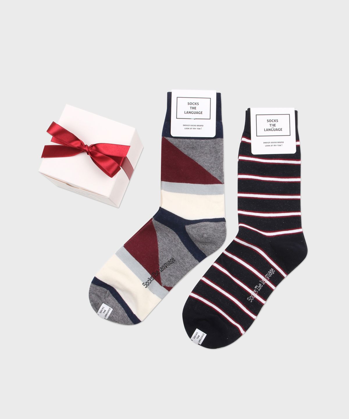 삭스더랭귀지(SOCKS THE LANGUAGE) 센스있다 (양말2SET)