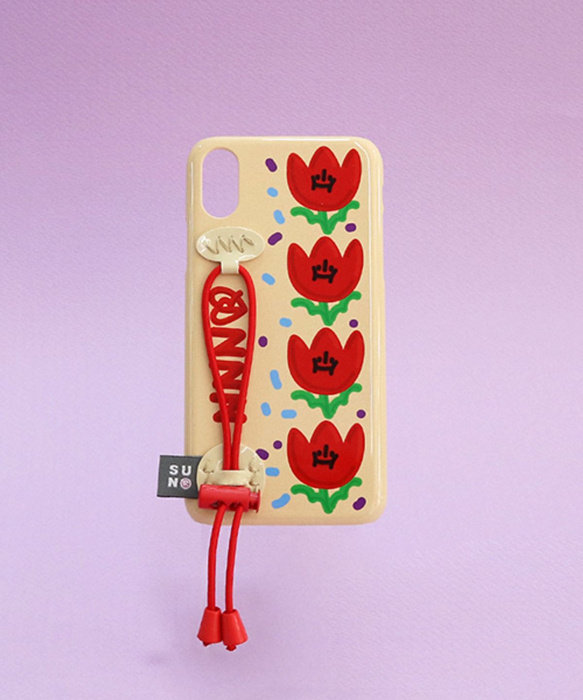세컨드유니크네임(SECOND UNIQUE NAME) SUN CASE STRING GLOSSY DEEP IVORY TULIP