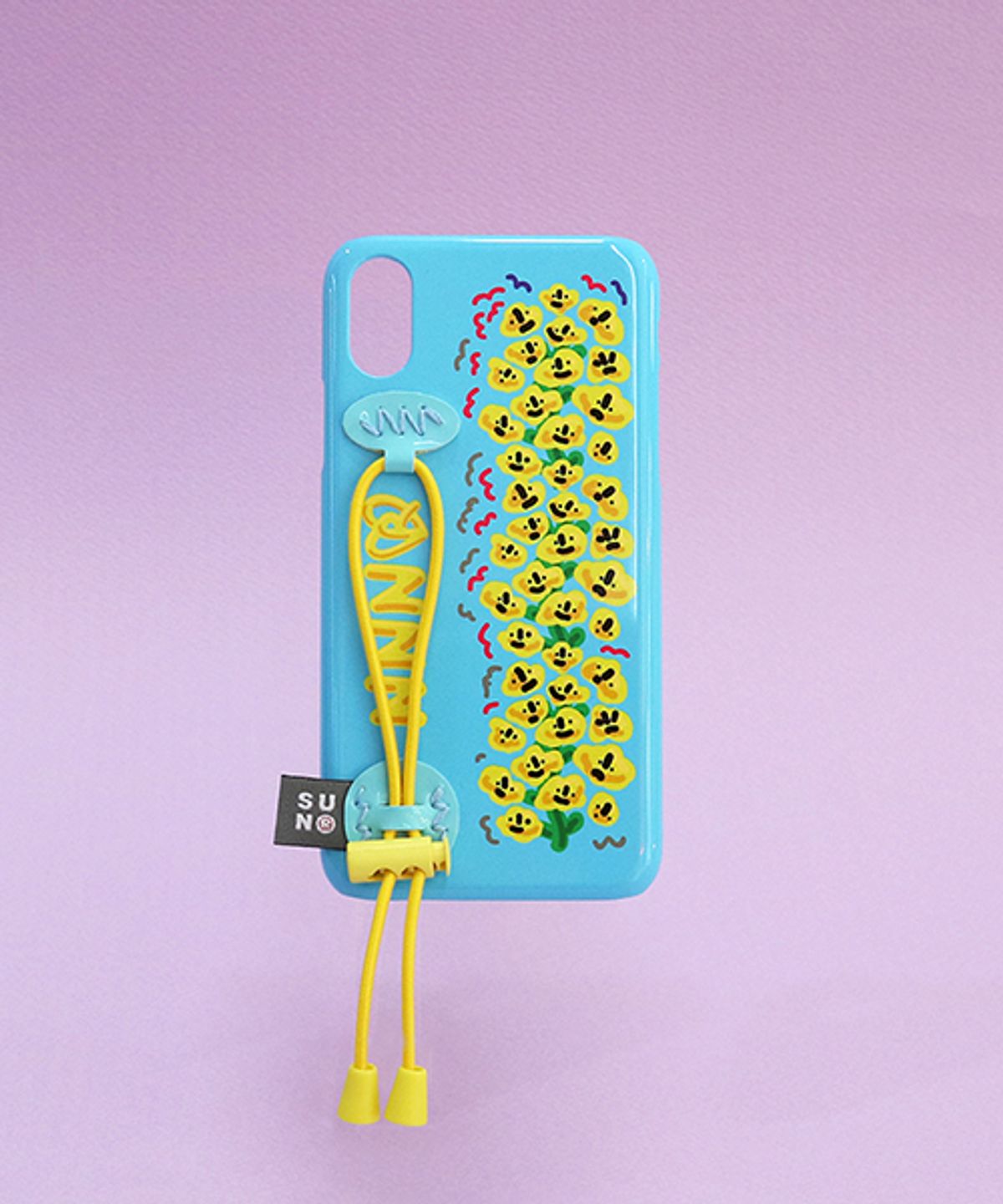 세컨드유니크네임(SECOND UNIQUE NAME) SUN CASE STRING GLOSSY LIGHT BLUE FREESIA