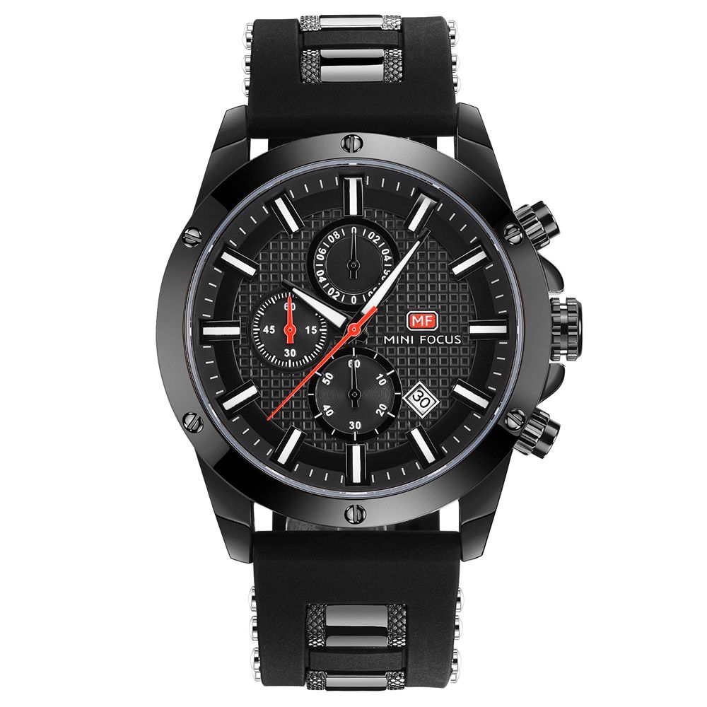 MUSINSA | MINI FOCUS Men's Rubber Metal Band Watch MF0089G02 MUSINSA | MINI FOCUS Men's Rubber Metal Band Watch MF0089G02