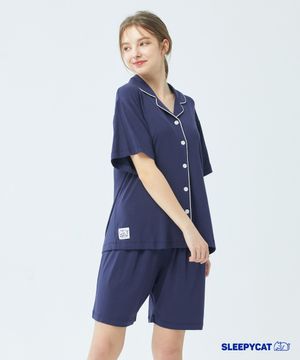 심플 스판 반팔 파자마 [여성]