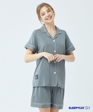 솔리드 스판 반팔 파자마 [여성]_3C