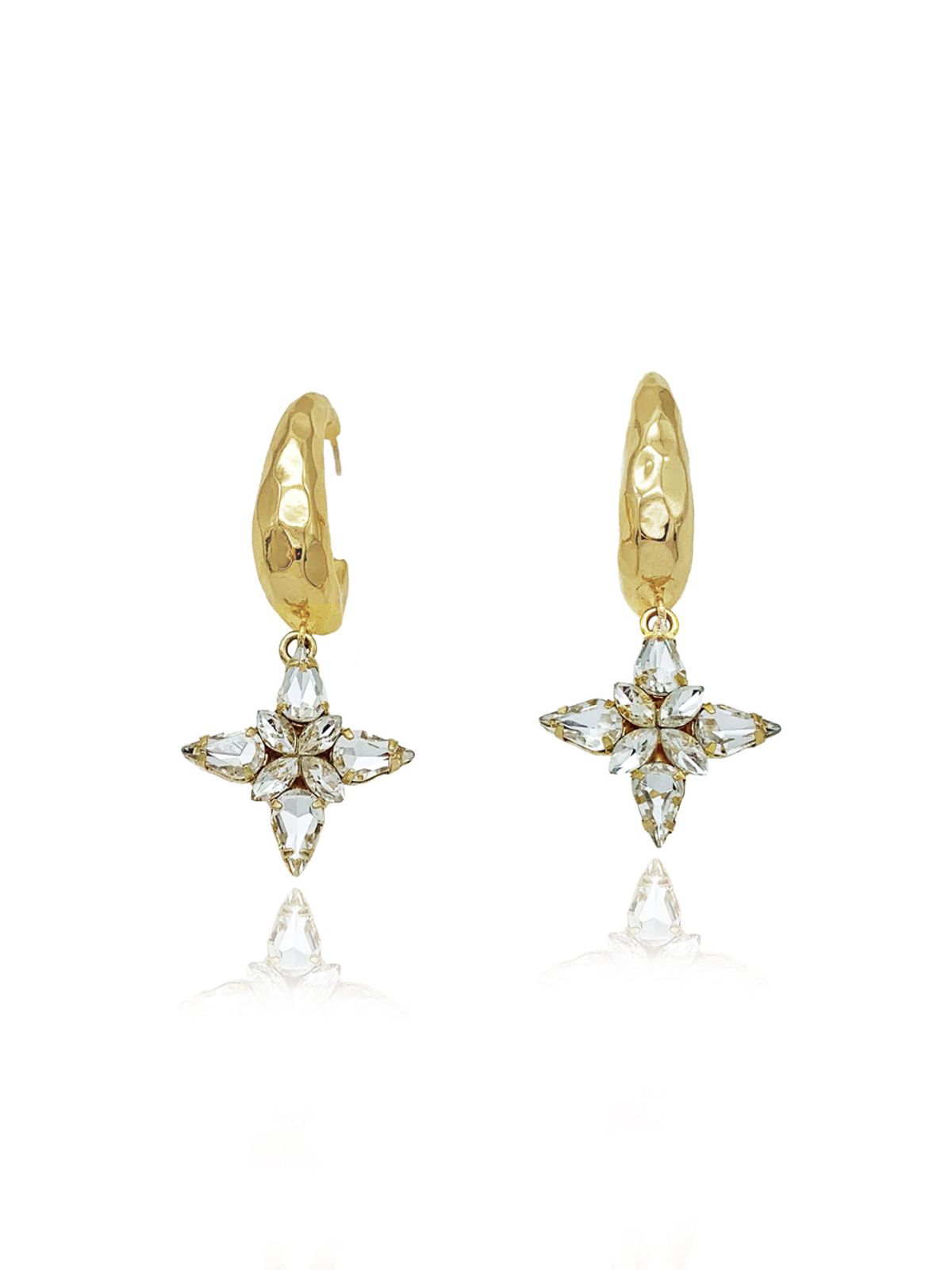 오키디루포(OCCHI DI LUPO) Half moon & stella earring