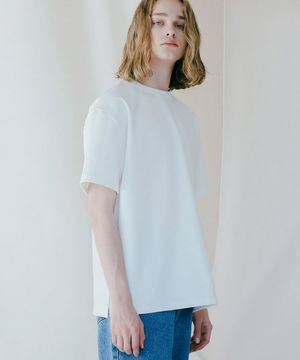 퓨어 헤비 반팔 티셔츠 화이트