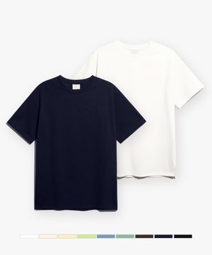 [SET] 퓨어 헤비 반팔 티셔츠 (9color)