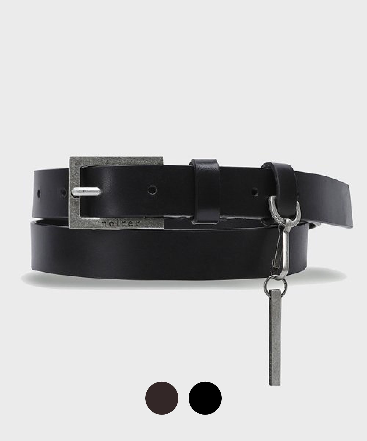 ☆送料・関税込☆NOIRER★LEATHER KEYRING BELT★ベルト★ MUSINSA公式 | NOIRER [Natural cowhide] Leather key ring belt