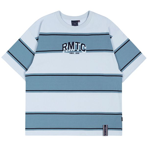 MUSINSA | ROMANTIC CROWN RMTC STRIPED TEE_SKY BLUE