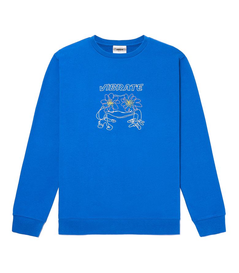 POP-EYES FROG LOGO SWEATSHIRTS (CLASSIC BLUE)