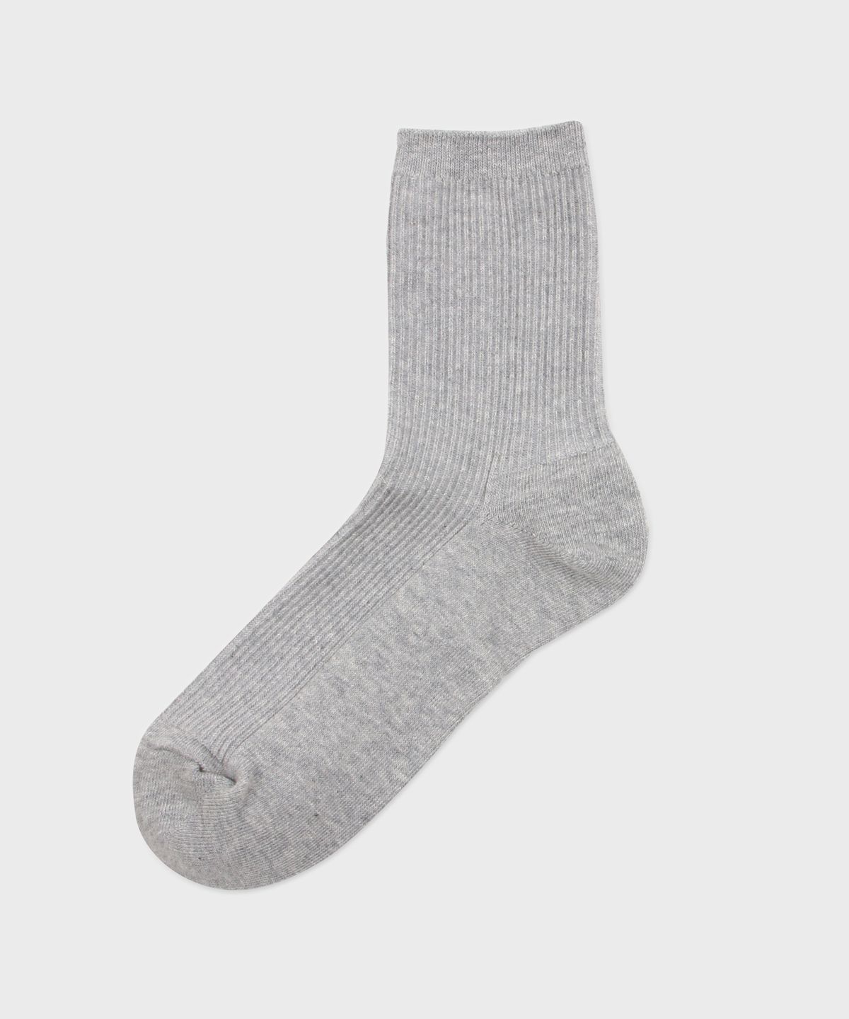 삭스더랭귀지(SOCKS THE LANGUAGE) 비비드 골지 립 양말(그레이)