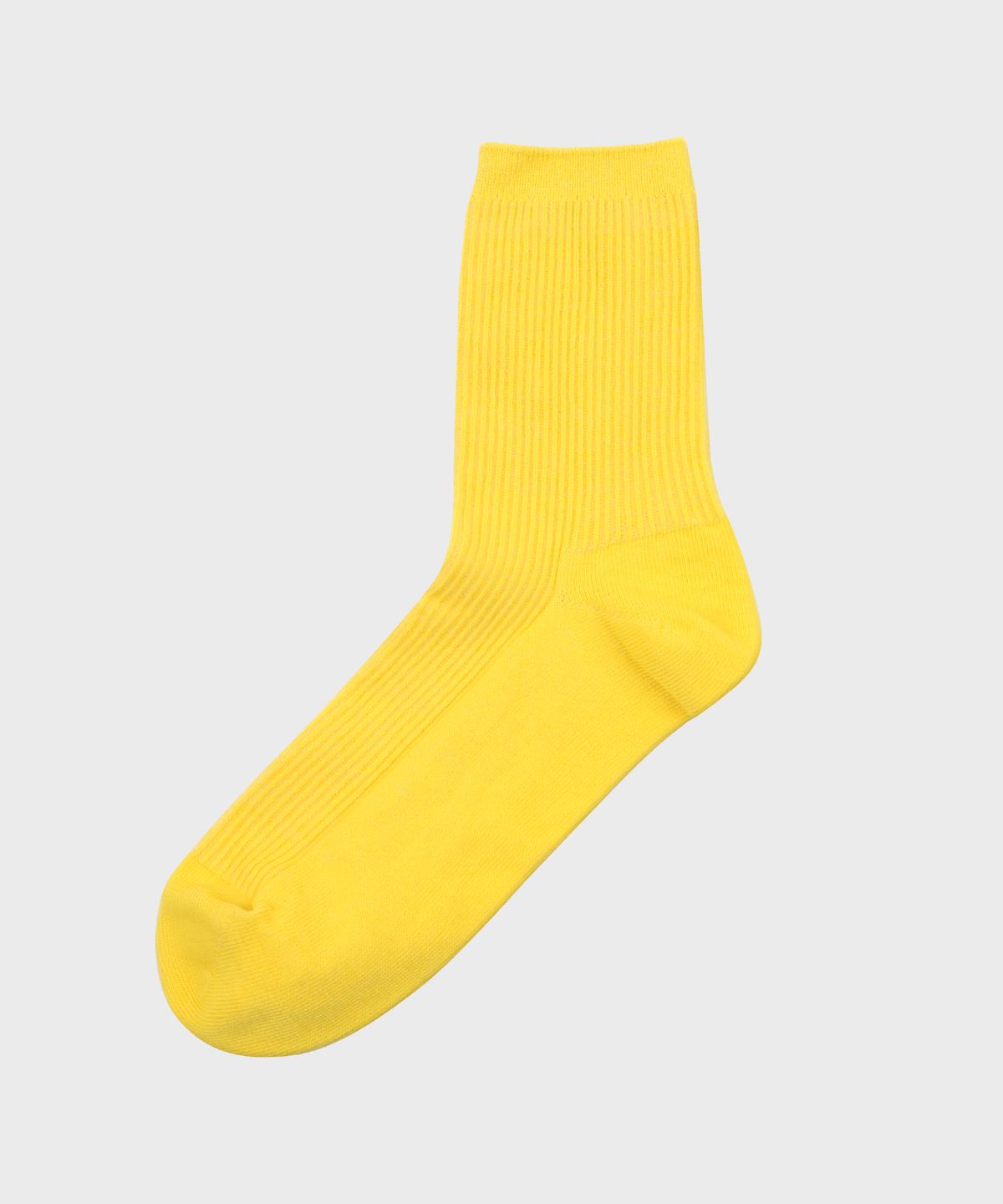 삭스더랭귀지(SOCKS THE LANGUAGE) 비비드 골지 립 양말(노랑색)