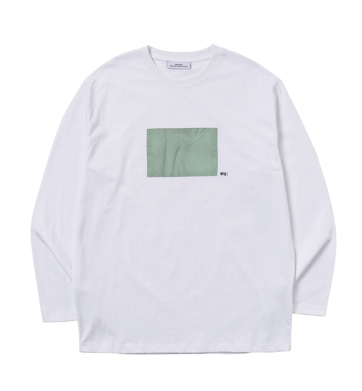261이유아이(261EUI) SIGNATURE WRINKLE LONG SLEEVE WHITE PALE GREEN