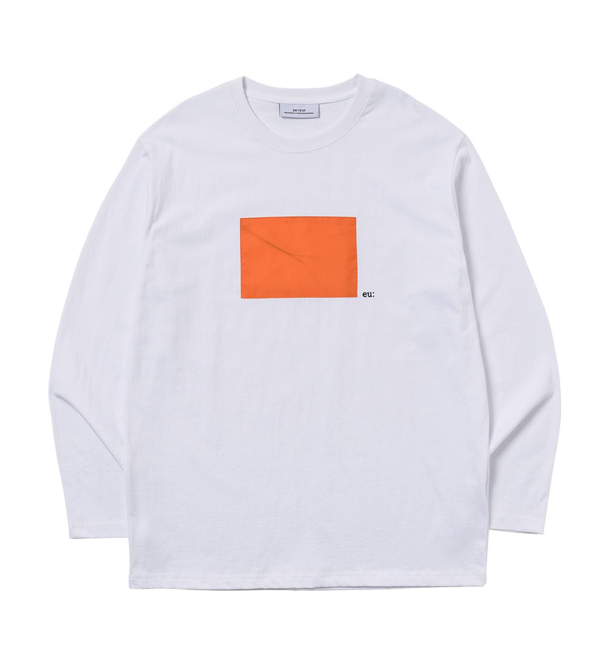 261이유아이(261EUI) SIGNATURE WRINKLE LONG SLEEVE WHITE ORANGE