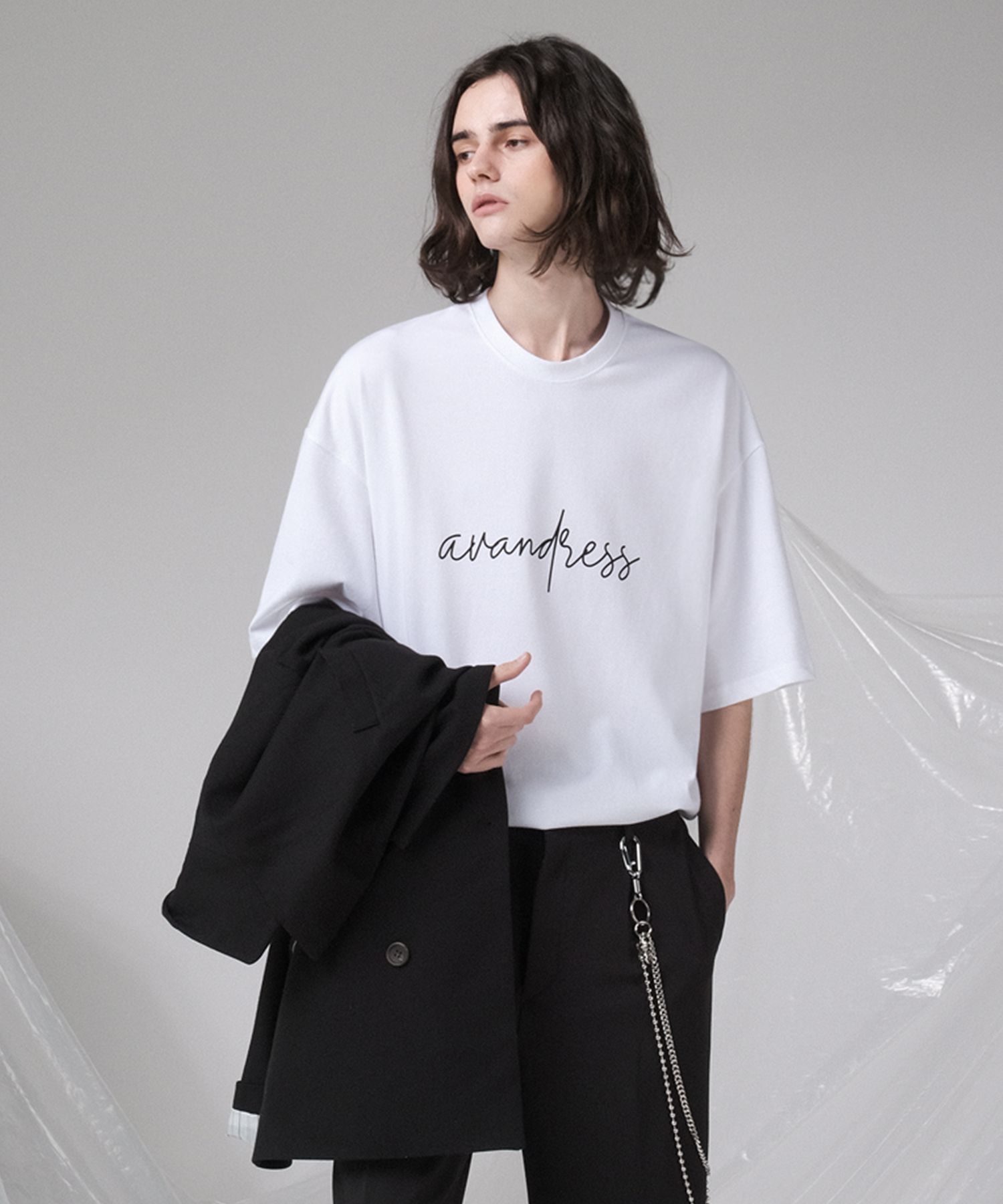 AVANDRESS★韓国★人気★男女兼用★MARK T-SHIRT オーバーサイズ AVANDRESS☆韓国☆人気☆男女兼用☆MARK T-SHIRT オーバーサイズ