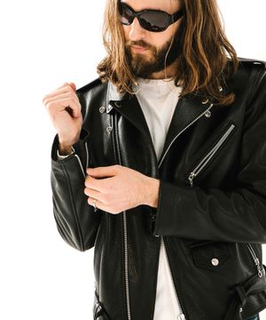 [카우하이드] 클래식 라이더 자켓_001