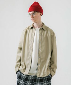 [레더] 긴팔 셔츠 베이지_01