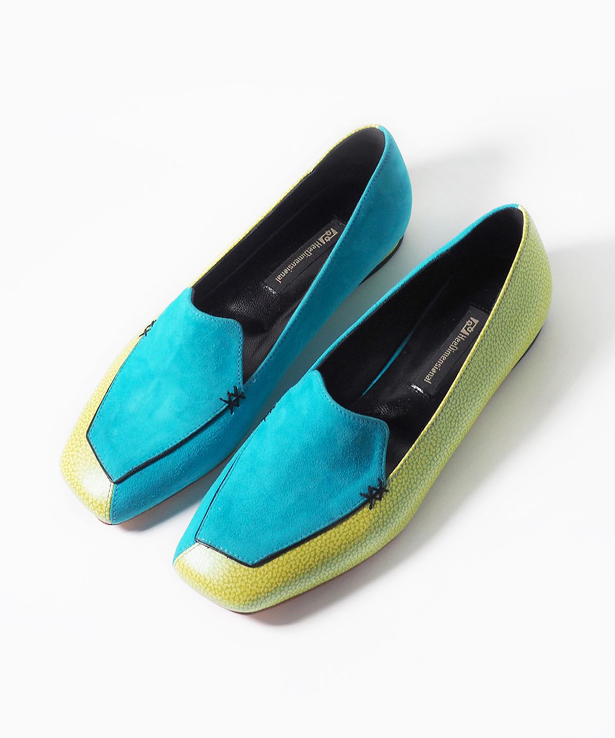 희다이멘셔널(HEEDIMENSIONAL) REMAZE 로퍼 Aqua Blue / Apple Green