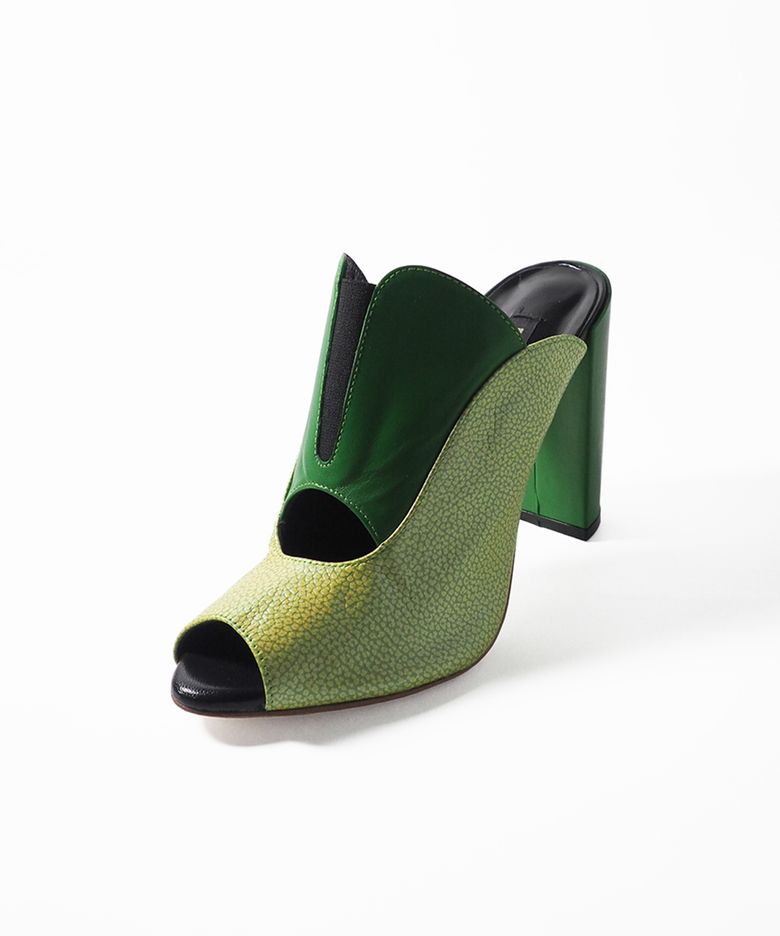 TITAKA 오픈토 뮬 Green / Apple Green
